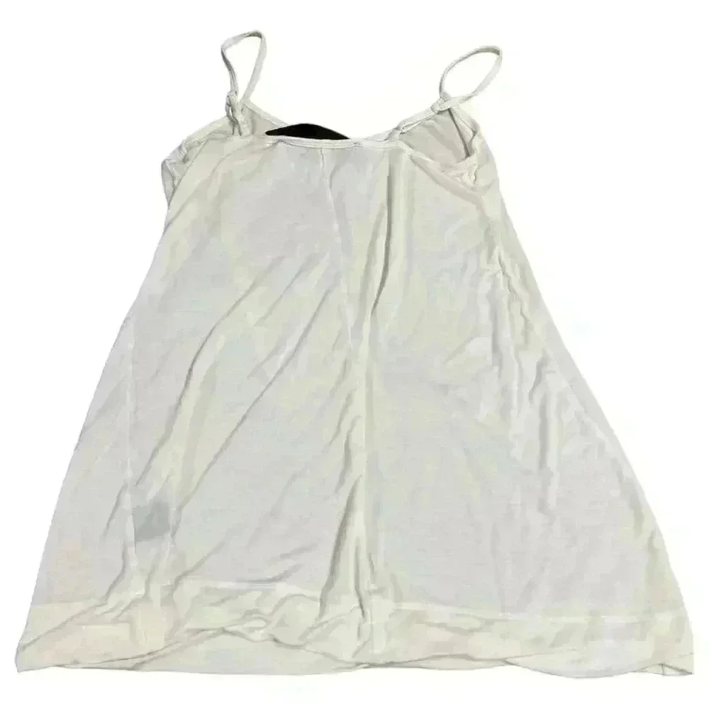 Leyendecker Women's White Basic Tank Top Camisole Size S - Picture 3 of 6